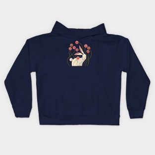 Rabbit and Wildflowers Kids Hoodie